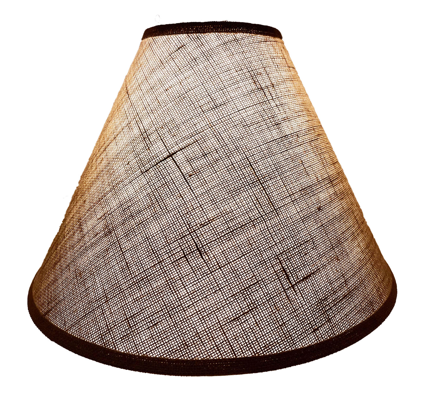 Rustic Burlap Lamp Shade - 18"