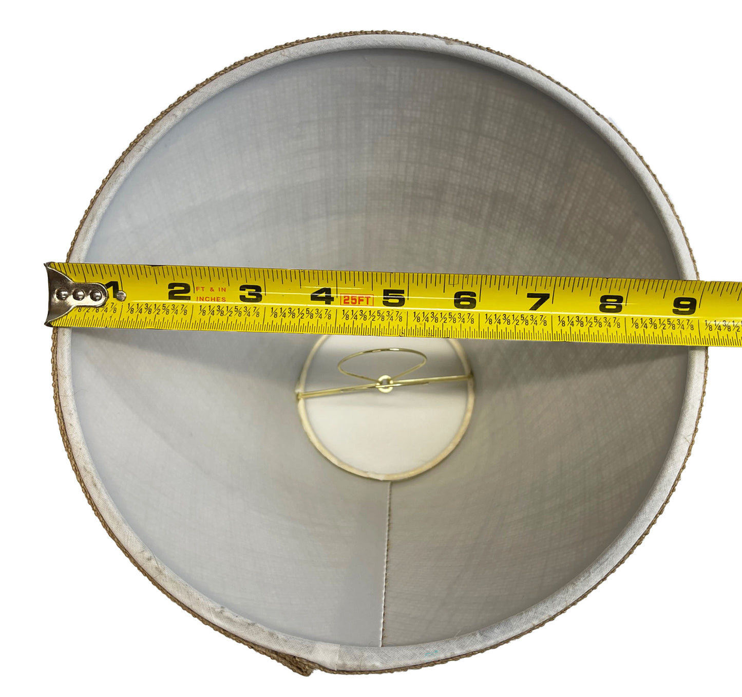 Rustic Burlap Clip-On Lamp Shade - 9"