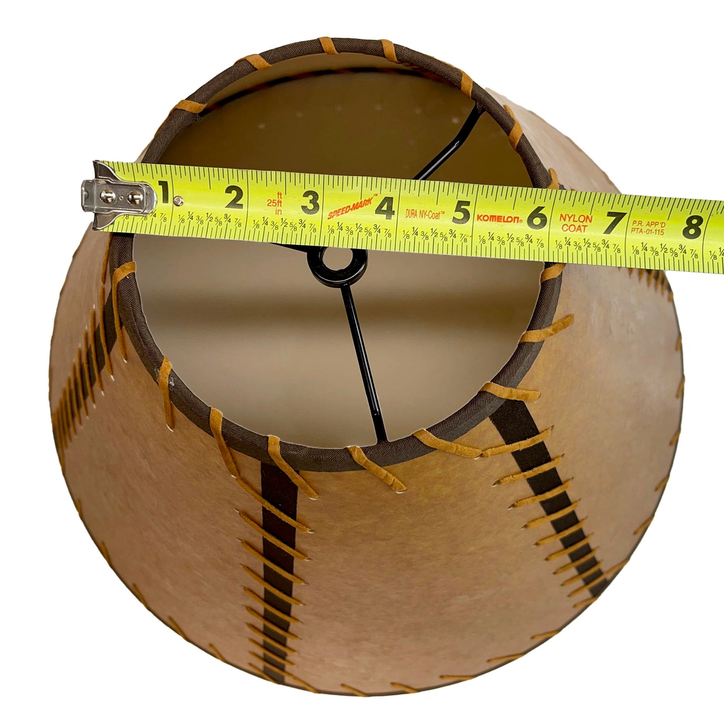 Rustic Double Laced Oiled Kraft Lamp Shade - 18"