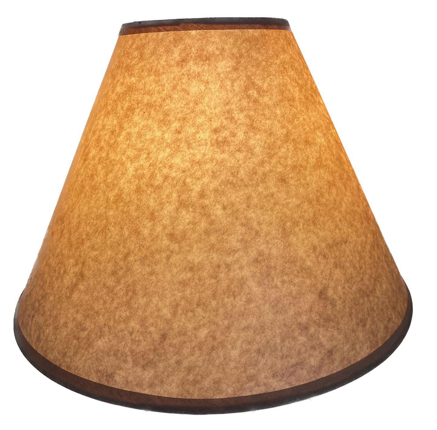 Rustic Oiled Kraft Lamp Shade - 14" (No-Lace)