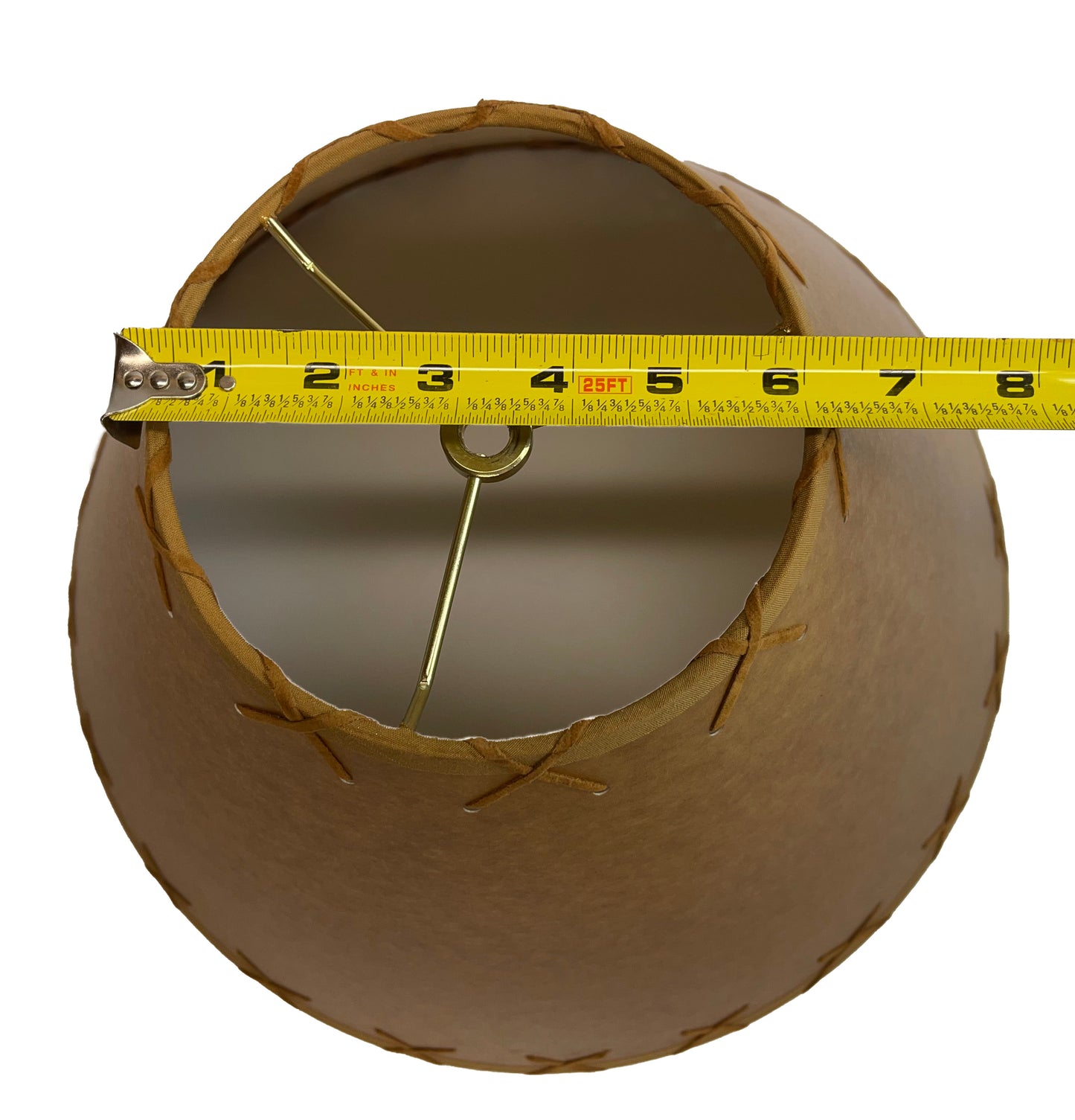 Rustic Oiled Kraft Laced Lamp Shade - 16"