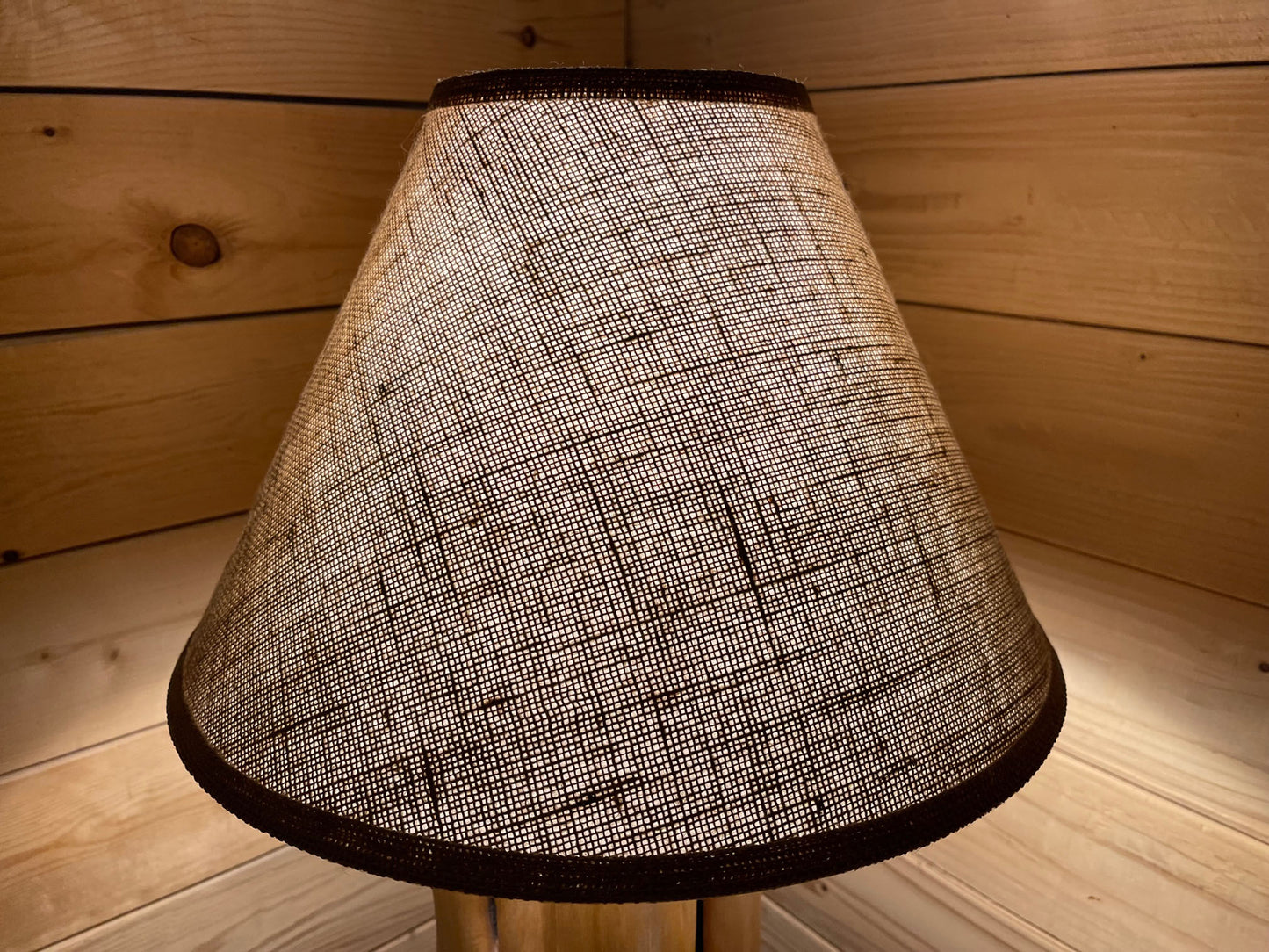 Rustic Burlap Lamp Shade - 16"