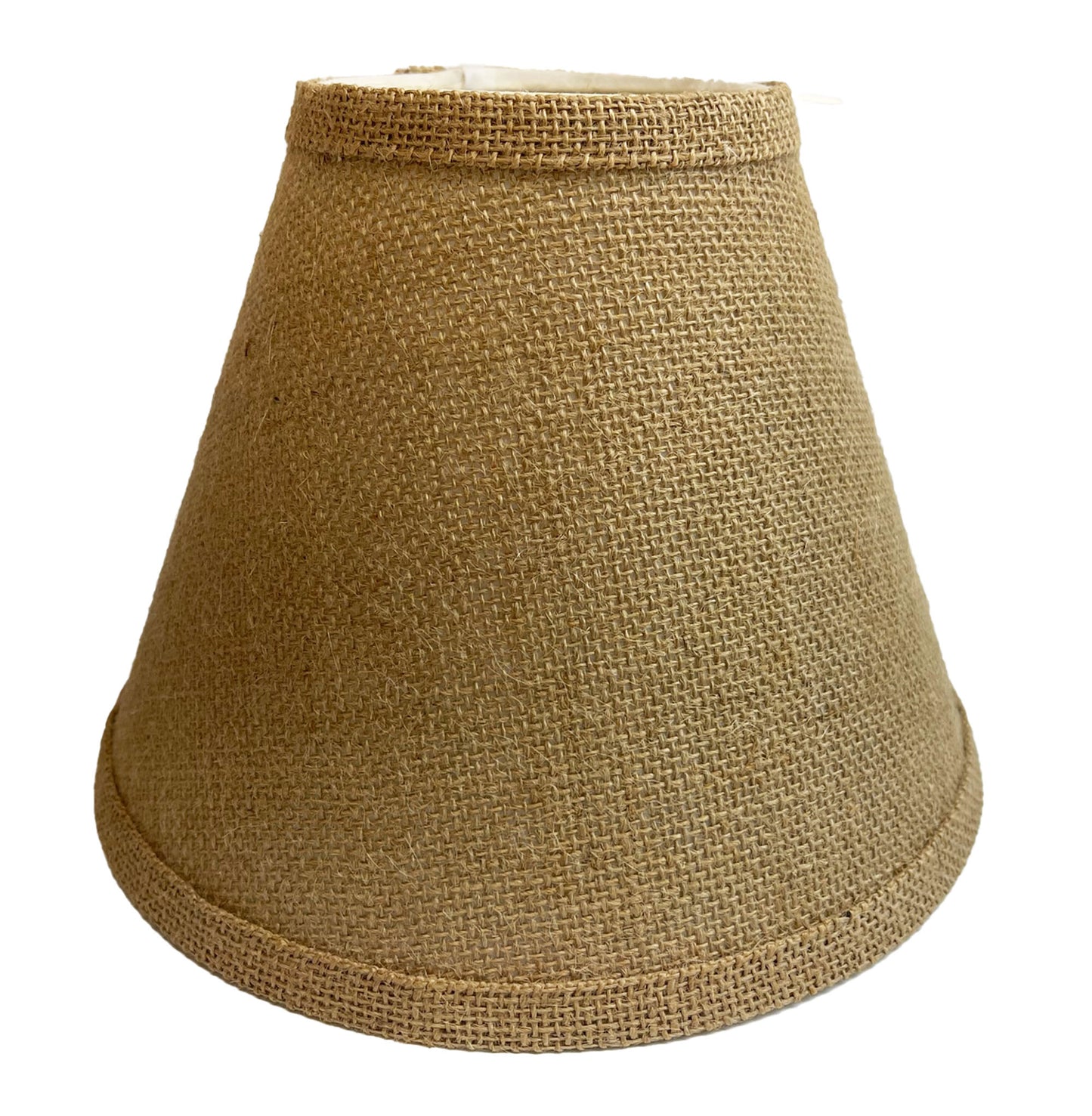 Rustic Burlap Clip-On Lamp Shade - 9"