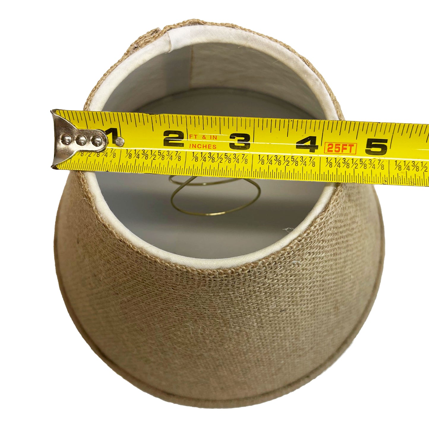 Rustic Burlap Clip-On Lamp Shade - 9"