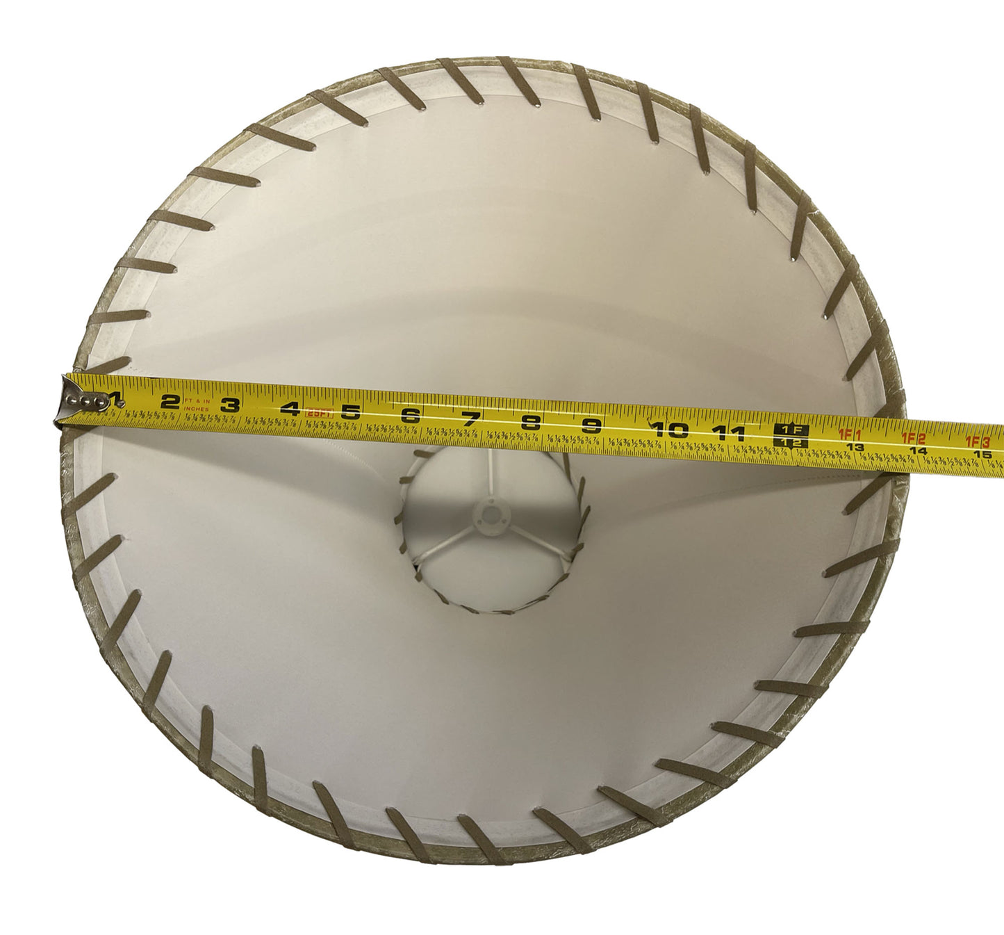 Rustic Faux Leather Bell Lamp Shade - 14"