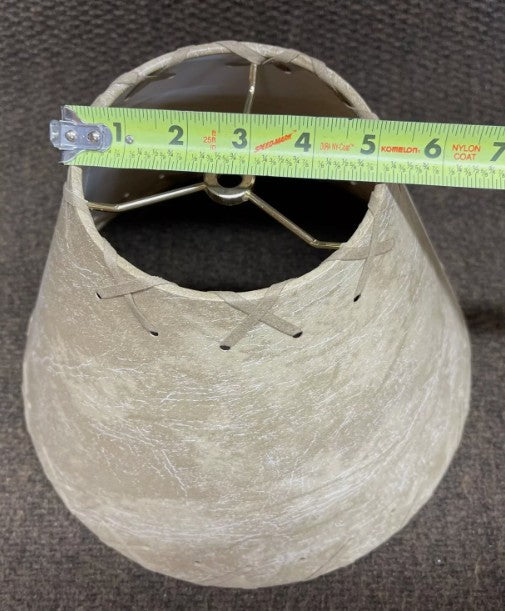Rustic FAUX Leather Hardback Round Lamp Shade - 12"