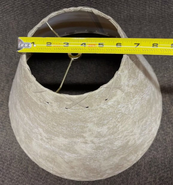 Rustic FAUX Leather Hardback Round Lamp Shade - 16"