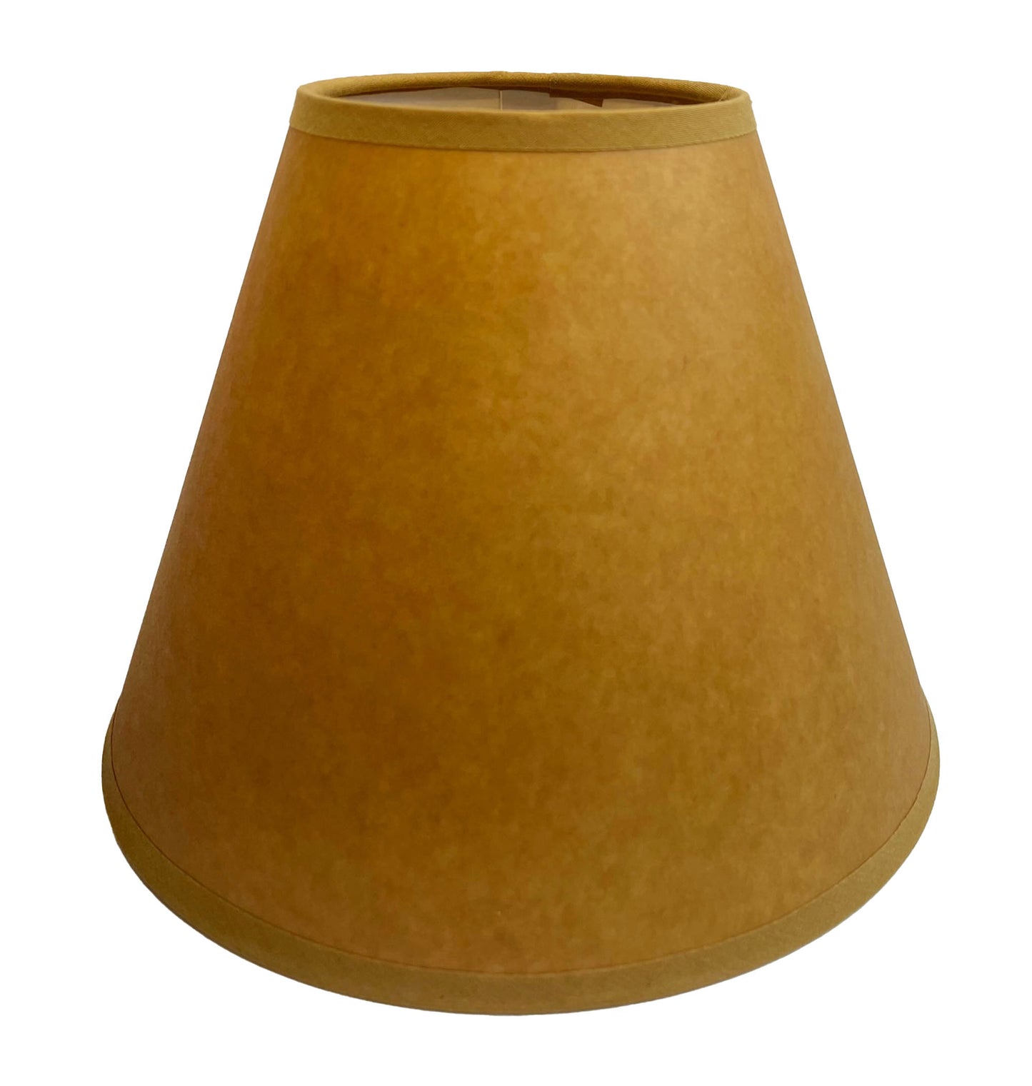Rustic Oiled Kraft Clip-On Lamp Shade - NO LACE - 9"