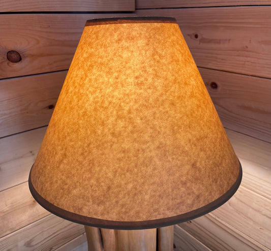 Rustic Oiled Kraft Lamp Shade - 14" (No-Lace)