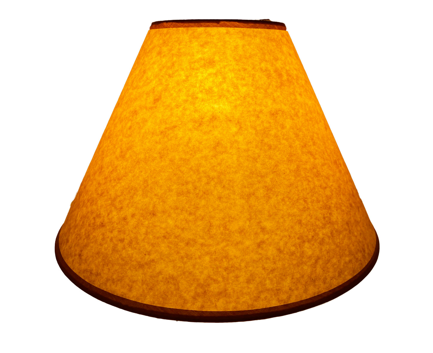 Rustic Oiled Craft Paper Lamp Shade - NO LACE - 16"