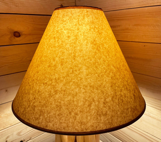 Rustic Oiled Kraft  Lamp Shade - 18" - NO LACE