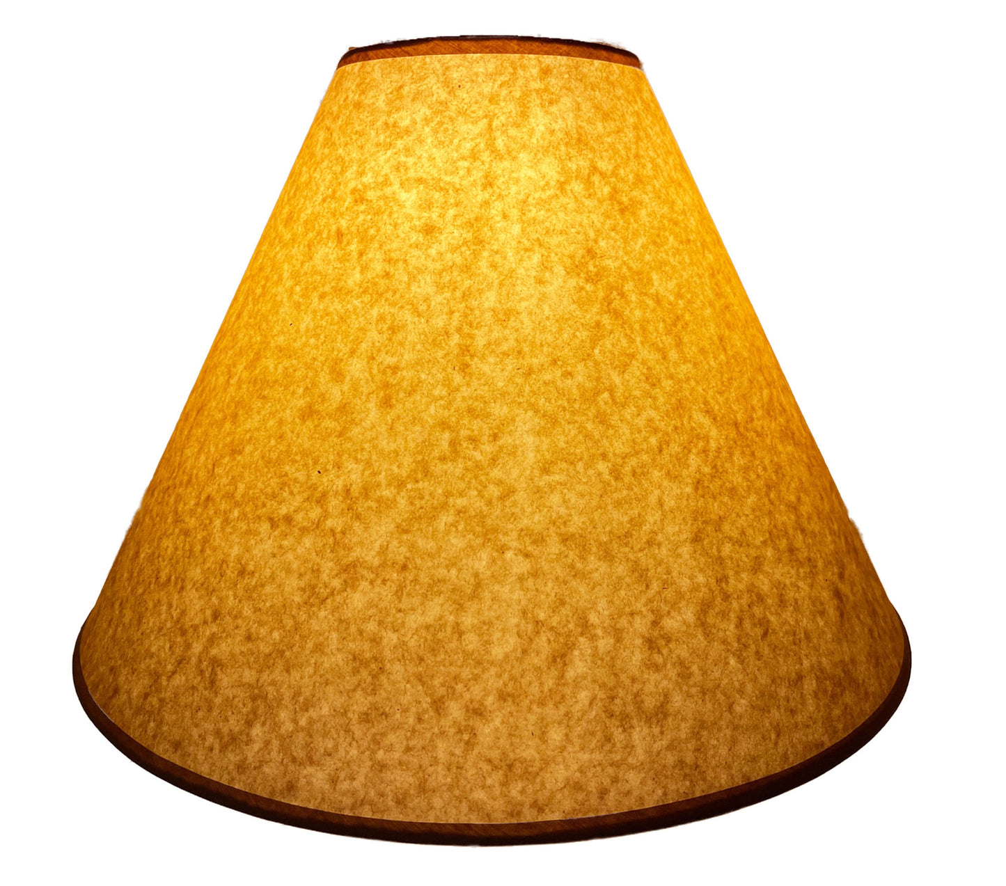 Rustic Oiled Kraft  Lamp Shade - 18" - NO LACE