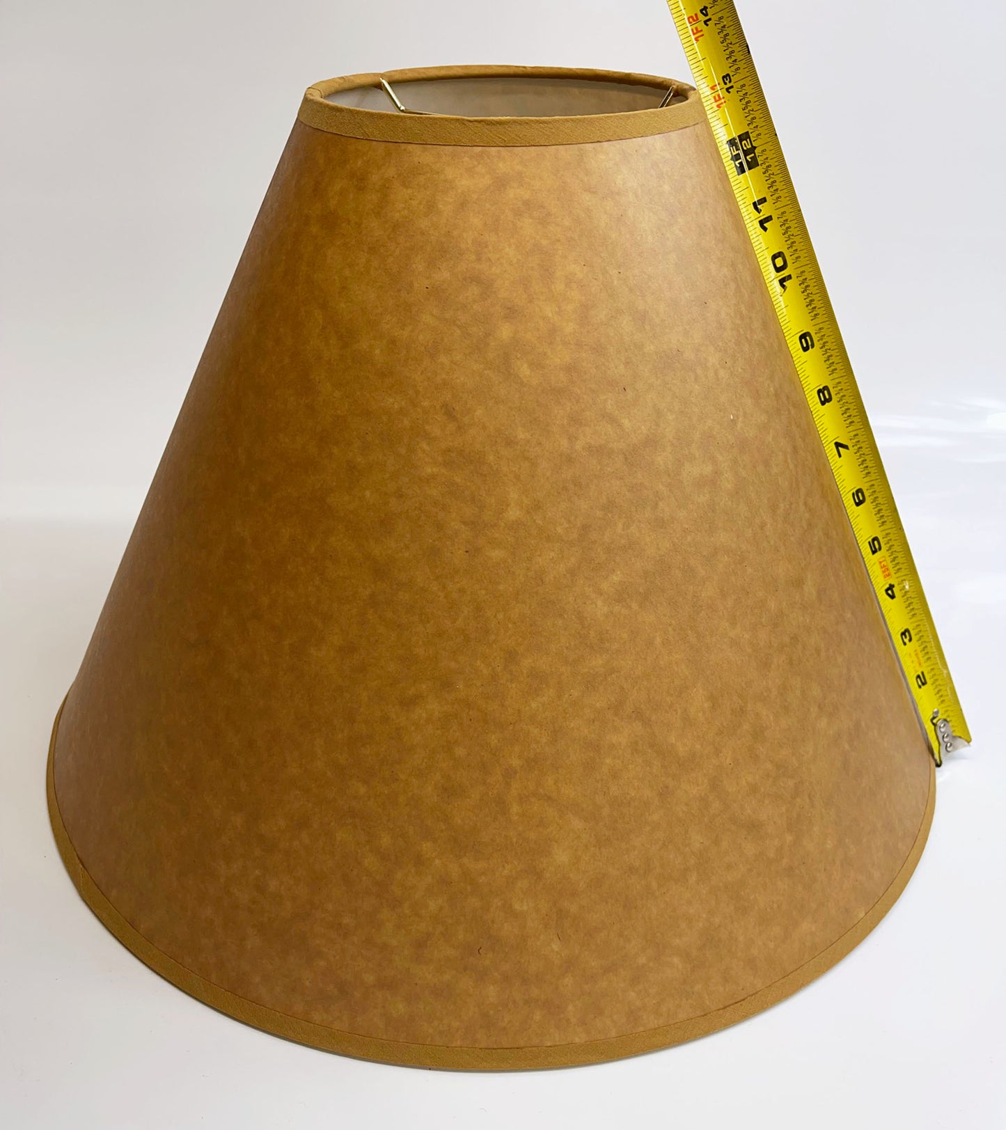 Rustic Oiled Kraft  Lamp Shade - 18" - NO LACE