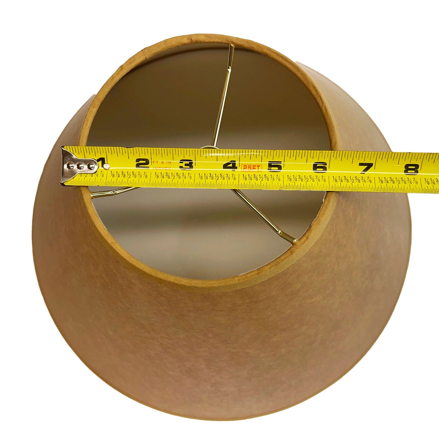 Rustic Oiled Kraft  Lamp Shade - 18" - NO LACE